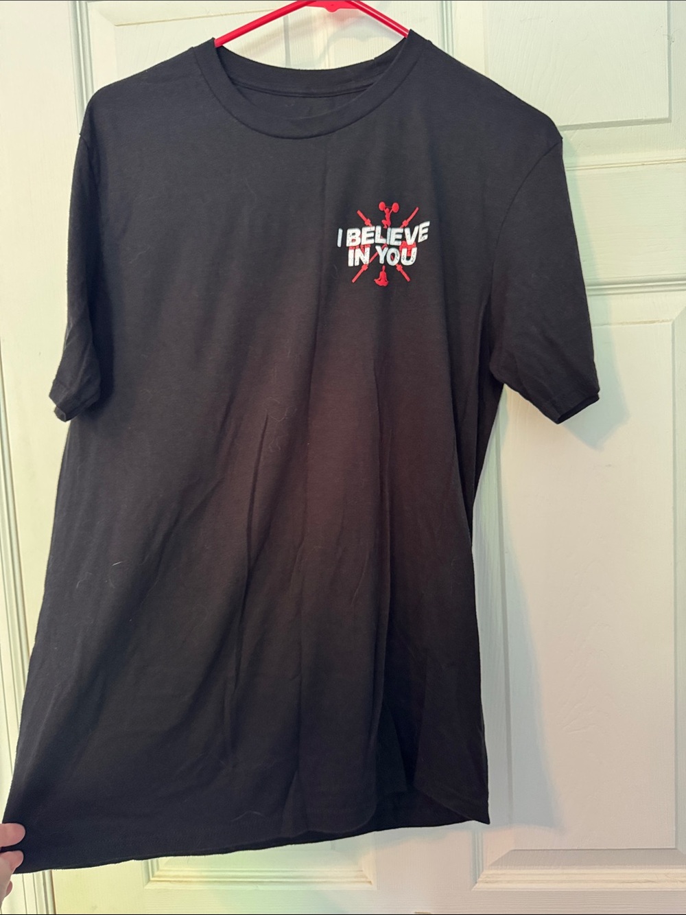 I Believe In You Short Sleeve Graphic Tee - Black